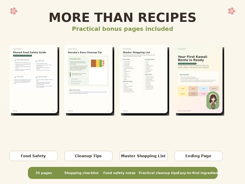 Kawaii Bento Cookbook, 7 Easy Japanese Lunches, English + French PDF, Step-by-Step Packing image 5