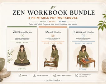 Zen Workbook Bundle | Zazen 5S Kaizen