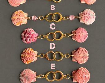 Seashell scallop earrings