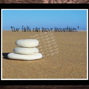OurFaithCanMoveMountains - Digital Download Sand Ocean