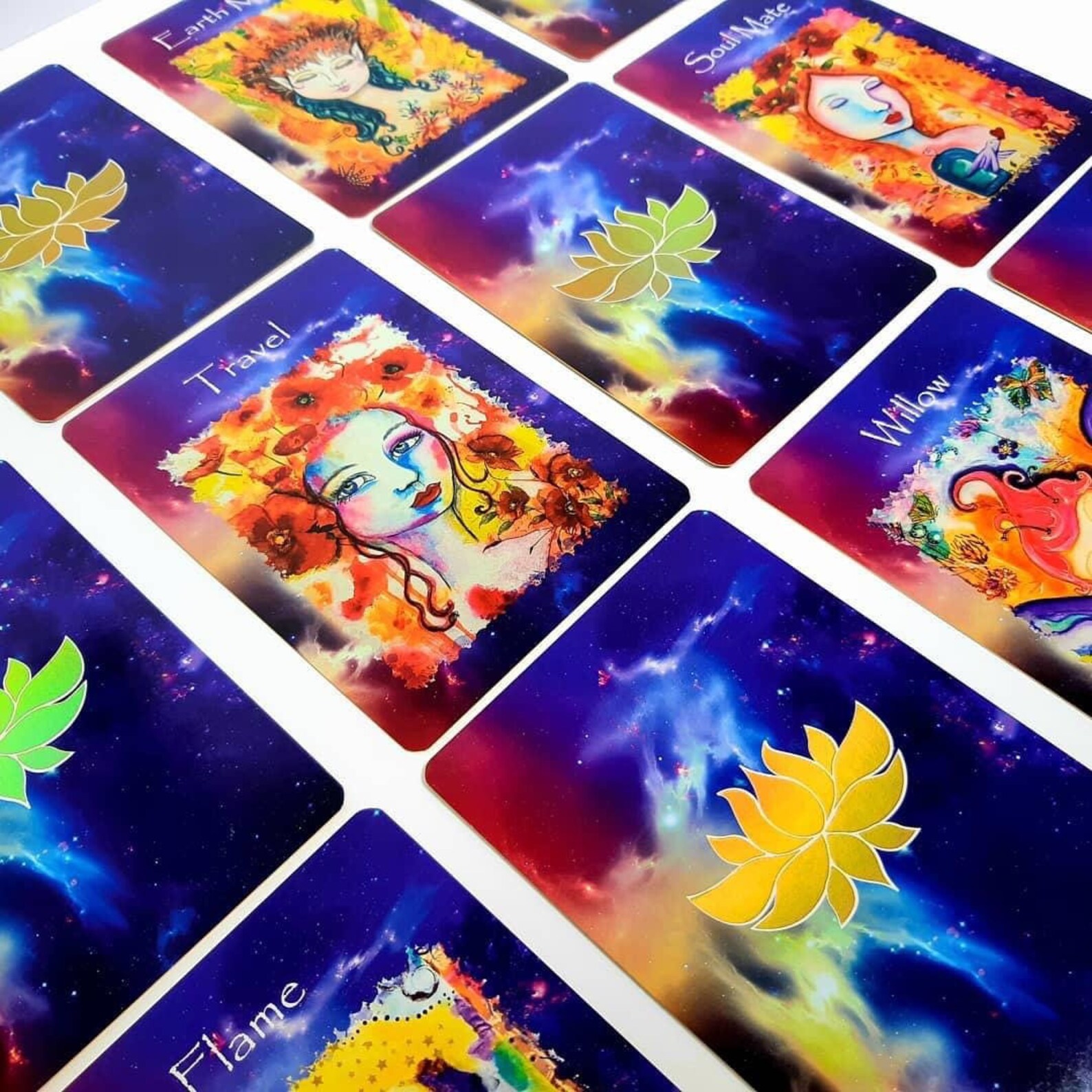 Gold Lotus Oracle Deck