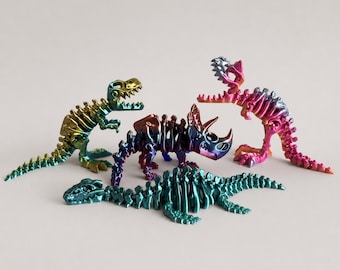 Articulated Dinosaur Skeletons – T-Rex, Triceratops, Carnotaurus and Plesiosaur
