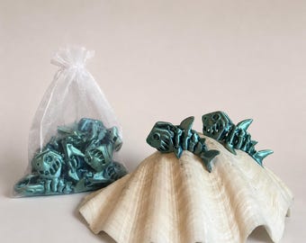 Mini Flexi Shark Party Favor Pack, 3-Inch Articulated Toys for Kids' Birthday Goodie Bags