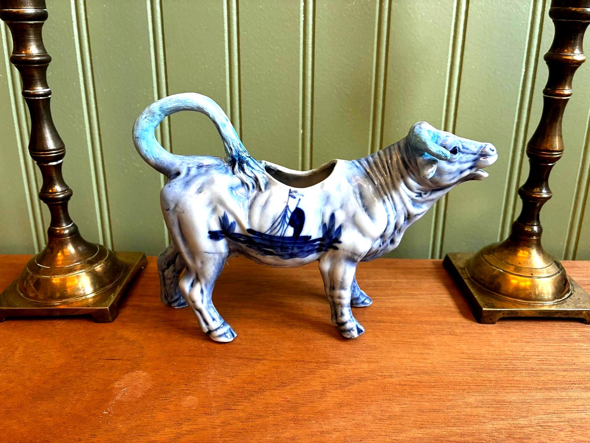 Delft Cow Figurine - Etsy