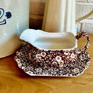 Burleigh Brown Calico - Etsy