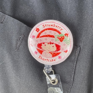 Strawberry shortcake Badge reel