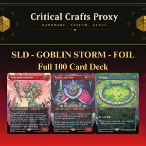 SLD: Goblin Storm - Foil - Mazzo da 100 carte - Proxy