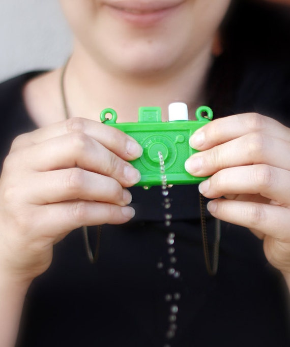 Items similar to Necklace with builtin game green on Etsy