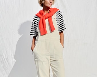 Casual ivoorkleurige corduroy tuinbroek DOROTHY / OFFON CLOTHING