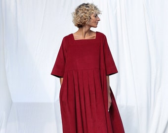 Oversized needlecord dress VALERIE • OFFON CLOTHING