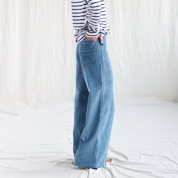 Pantalon large en velours côtelé LUNA • OFFON CLOTHING