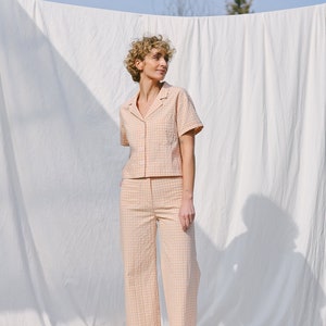 Seersucker Vintage Cut Gingham Two Pieces Suit • OFFON Clothing - Etsy