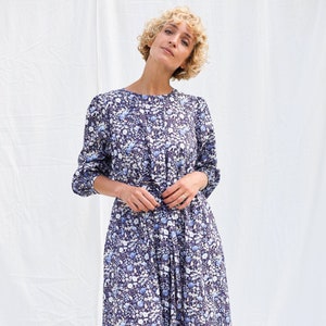 Long sleeve floral maxi dress JUDE'S GARDEN / OFFON Clothing