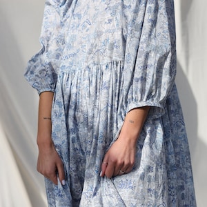 Reversible oversized printed summer dress PLANTOPOLIS • OFFON Clothing