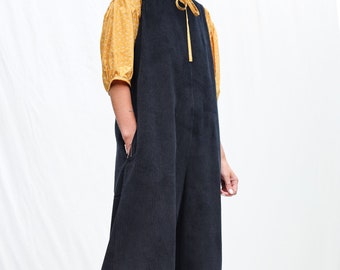 Sleeveless oversized cord jumpsuit • OFFON CLOTHING