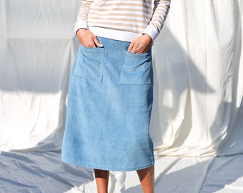 A-line wide wale cord skirt • OFFON CLOTHING