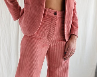 SALE / Vintage cut wide wale cord cropped culottes