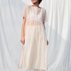 Oversized viscose organza dress SILVINA • OFFON CLOTHING
