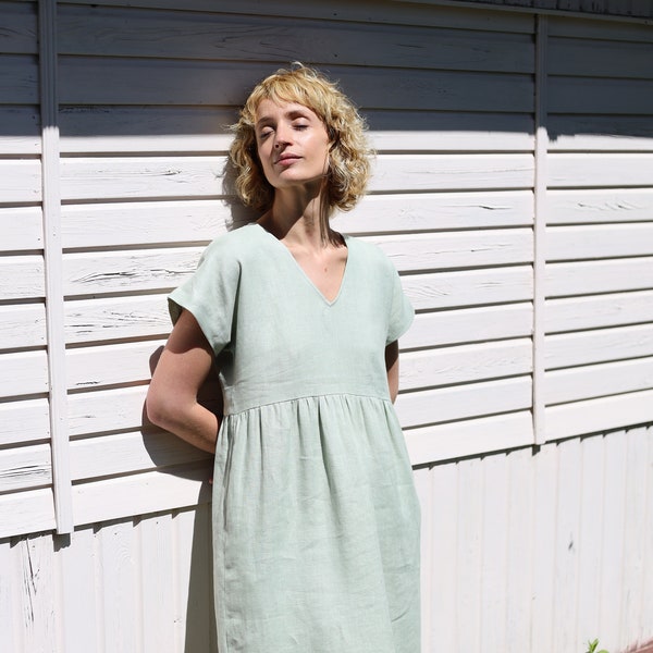 Sage Green Dress Etsy