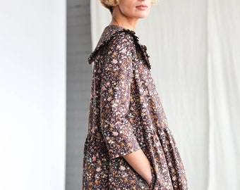 Elegant floral midi dress BLOOM / OFFON Clothing