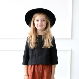 Linen blouse for girl / OFFON CLOTHING image 3