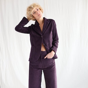 Eggplant womens suit discount
