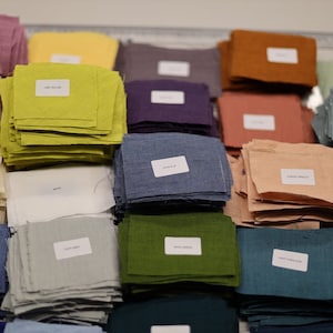 Fabric samples/READY TO SHIP/Linen swatches/Color swatches/Linen fabric samples set