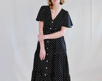 Tiered Maxi linen dress - Handmade by OFFON Clothing