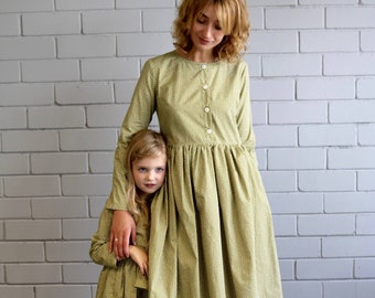 Mommy and me dresses - Like mother like daughter dresses - Handmade by OFFON