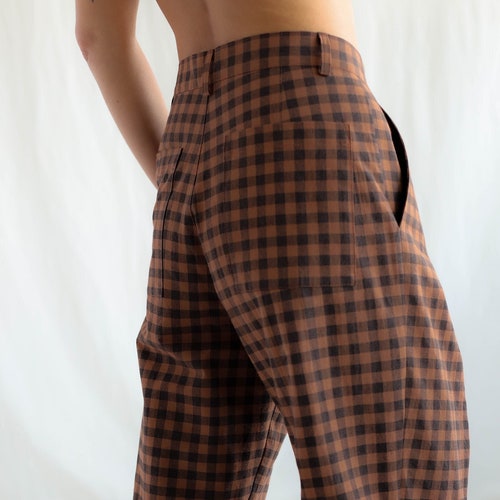 Boxy Tapered Leg Wide Wale Cord Trousers OFFON CLOTHING - Etsy