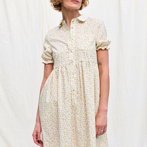Flowy Silky Cotton Summer Dress DAZE / OFFON Clothing - Etsy