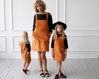 Matching corduroy aprons/OFFON CLOTHING Matching corduroy aprons/OFFON CLOTHING