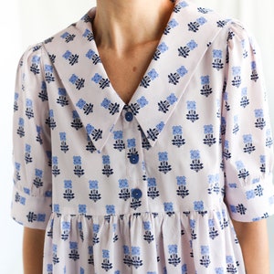 Women's Floral Print Sleeveless Tank Top - V-Neck, Loose Fit, Ring Hole Detail, Small - View #13