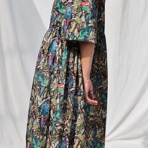 Loose wrap dress in exclusive print SONNY JAMES / OFFON Clothing zdjęcie 5
