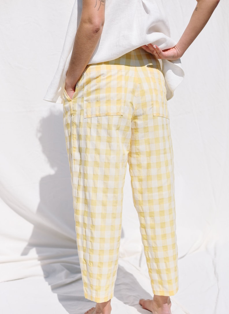 Boxy tapered leg summer trousers OFFON CLOTHING image 7