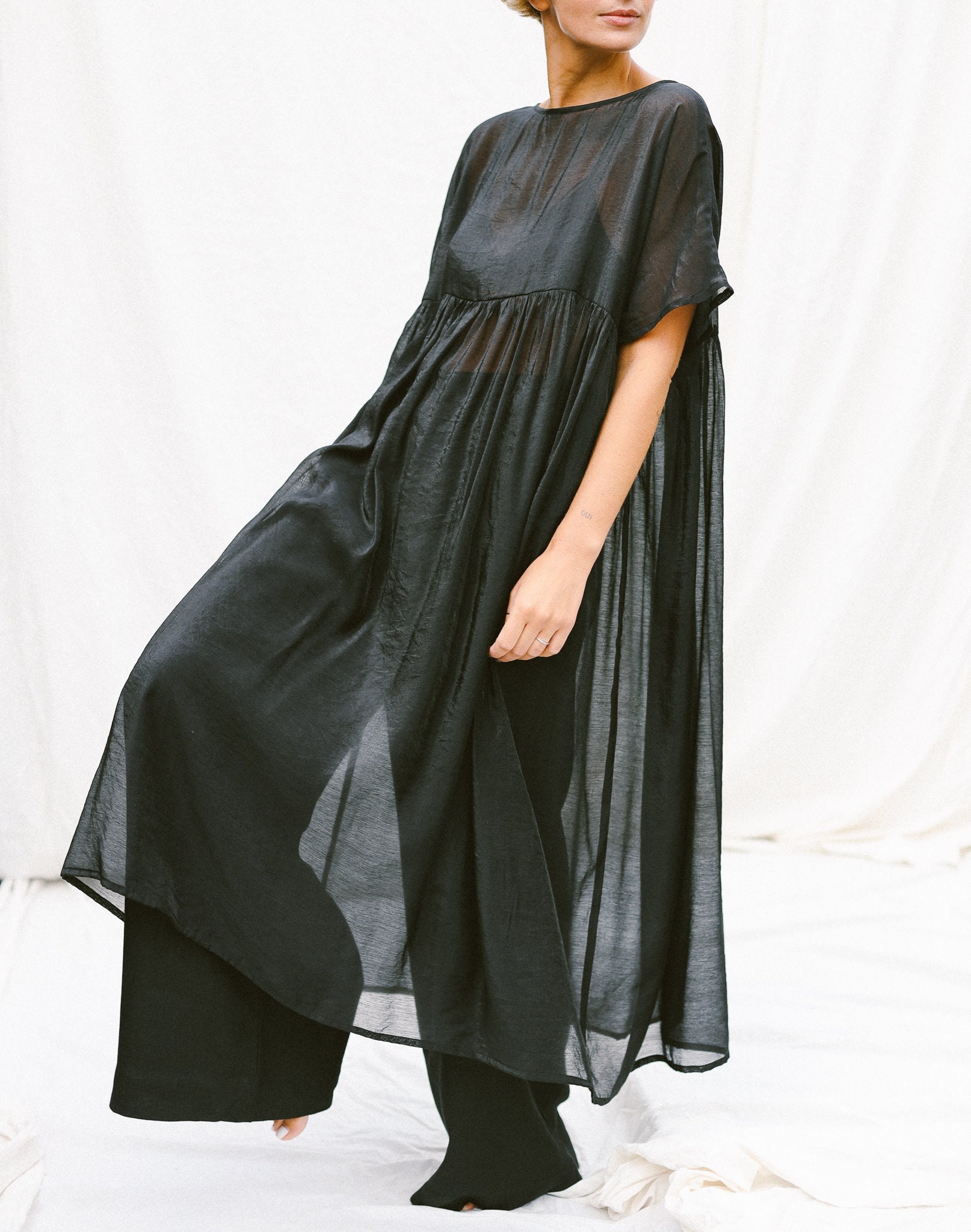 open lace back dress Layered Organza Dress – Saiid Kobeisy Online main image 0