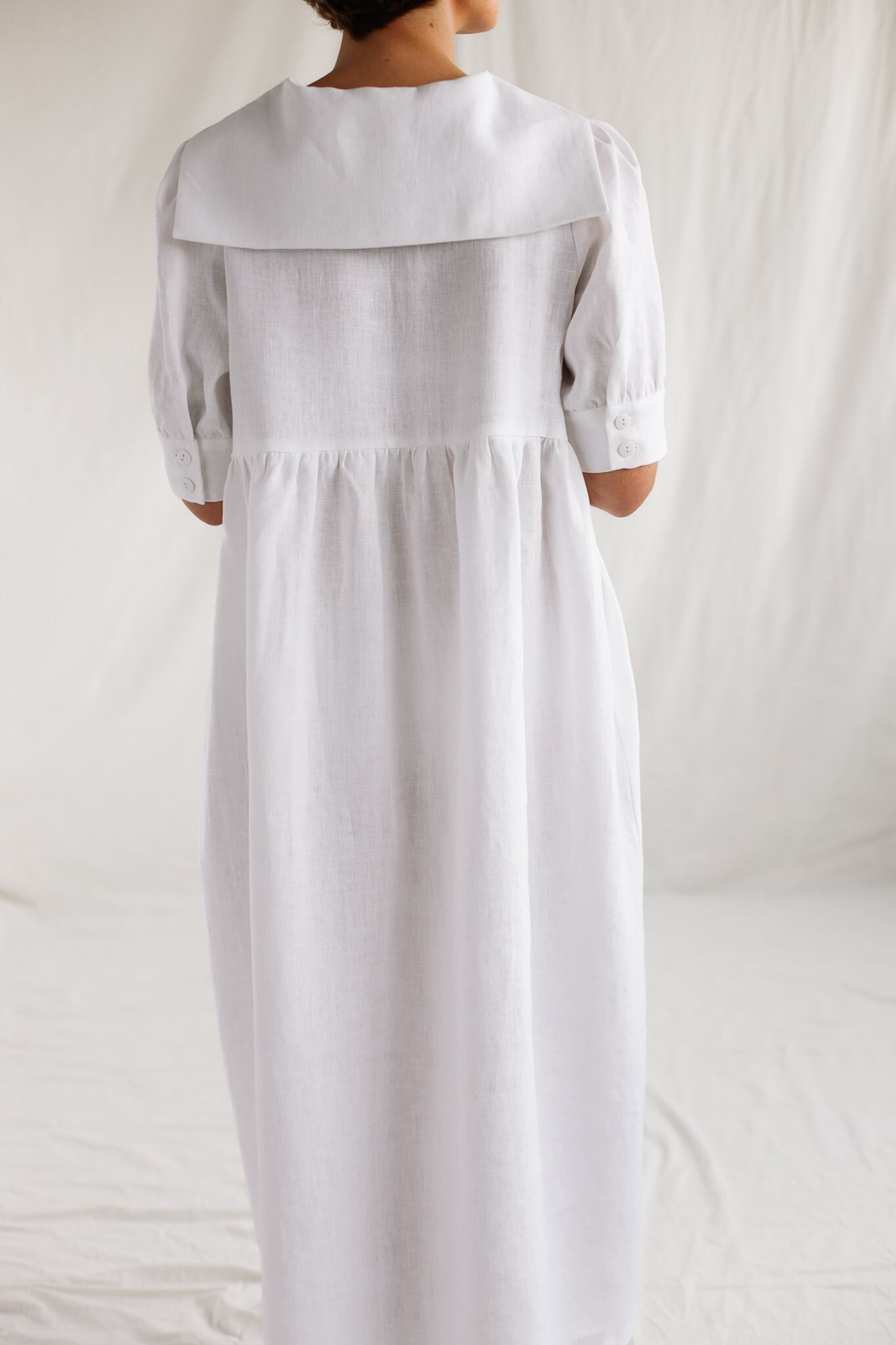 Soline Sailor Collar Short Dress