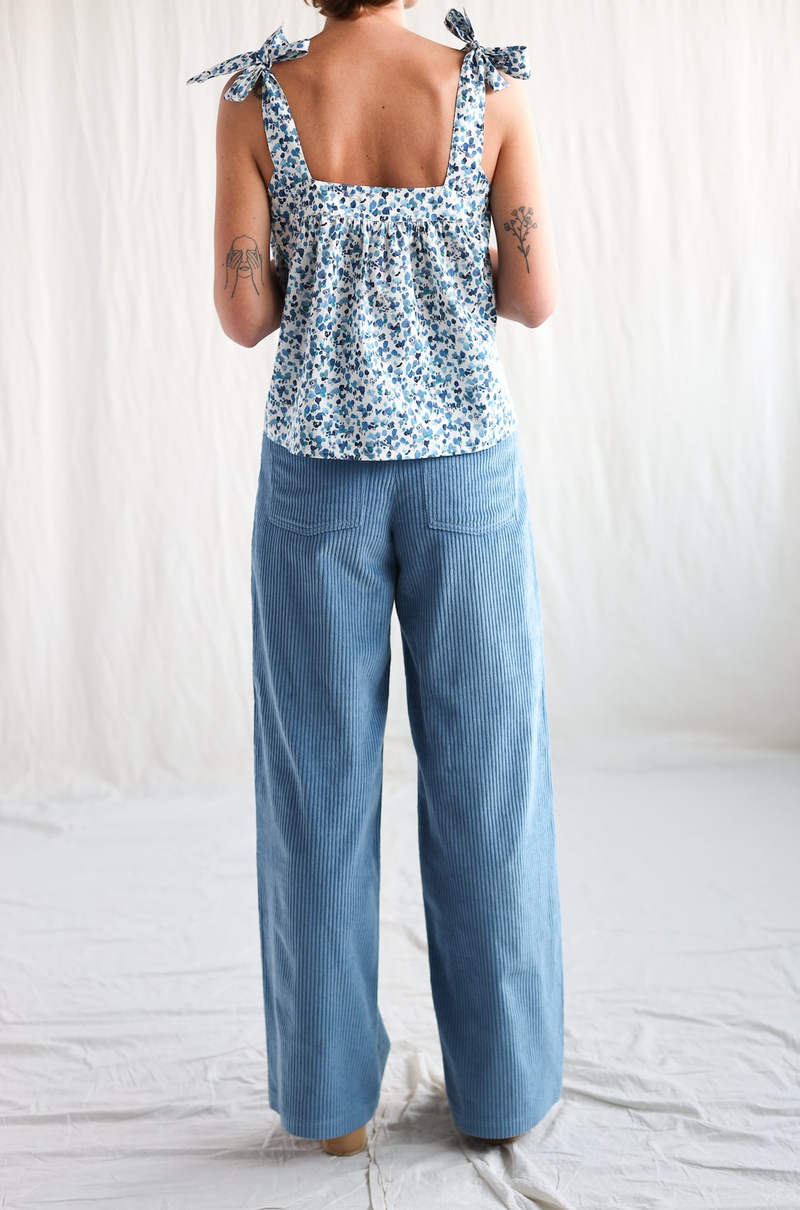 Wide Leg Cord Pants LUNA OFFON CLOTHING - Etsy