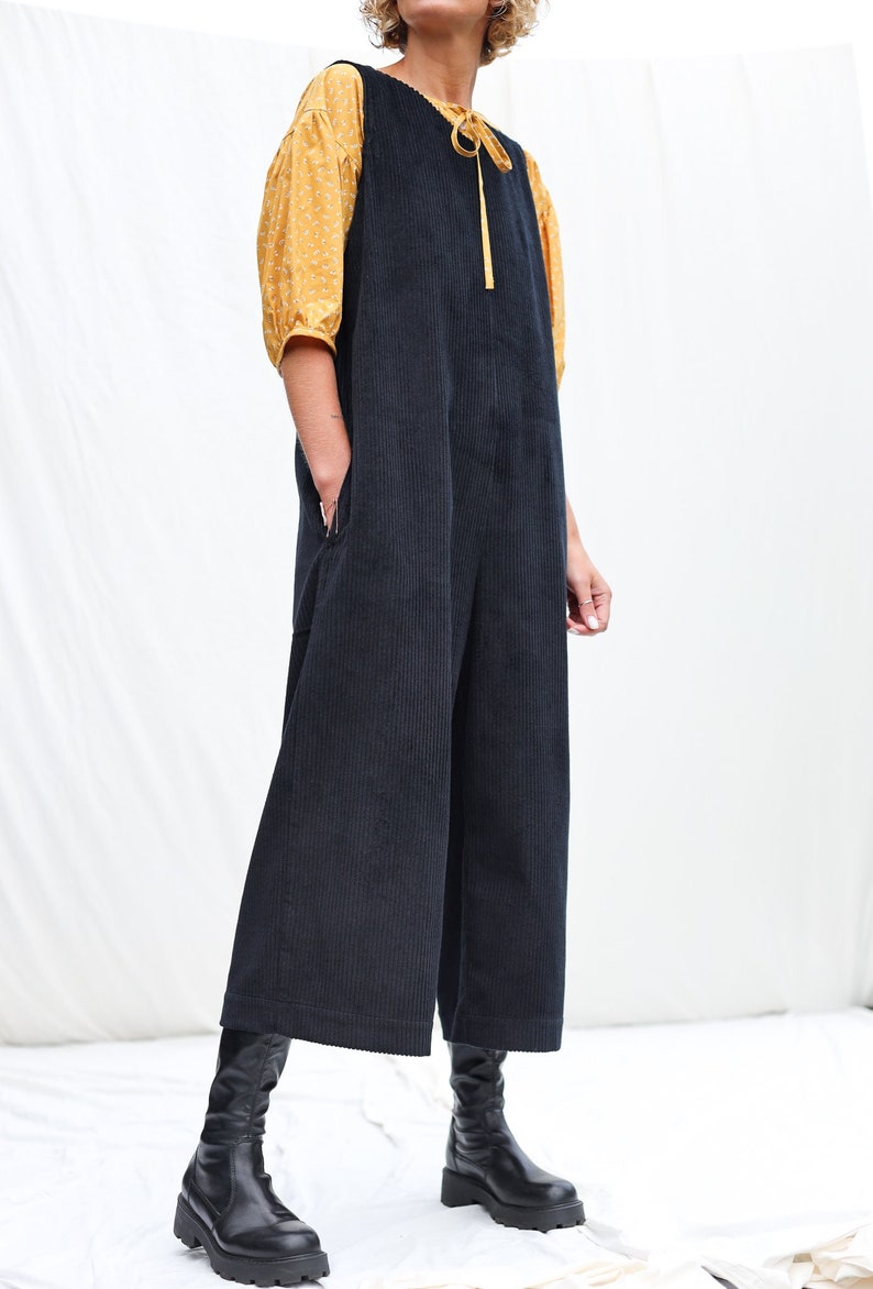 Sleeveless oversized cord jumpsuit OFFON CLOTHING image 1
