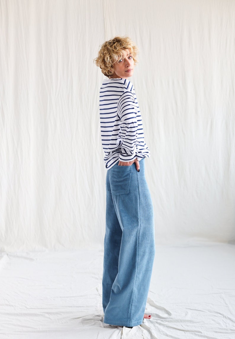 Wide leg cord pants LUNA • OFFON CLOTHING
