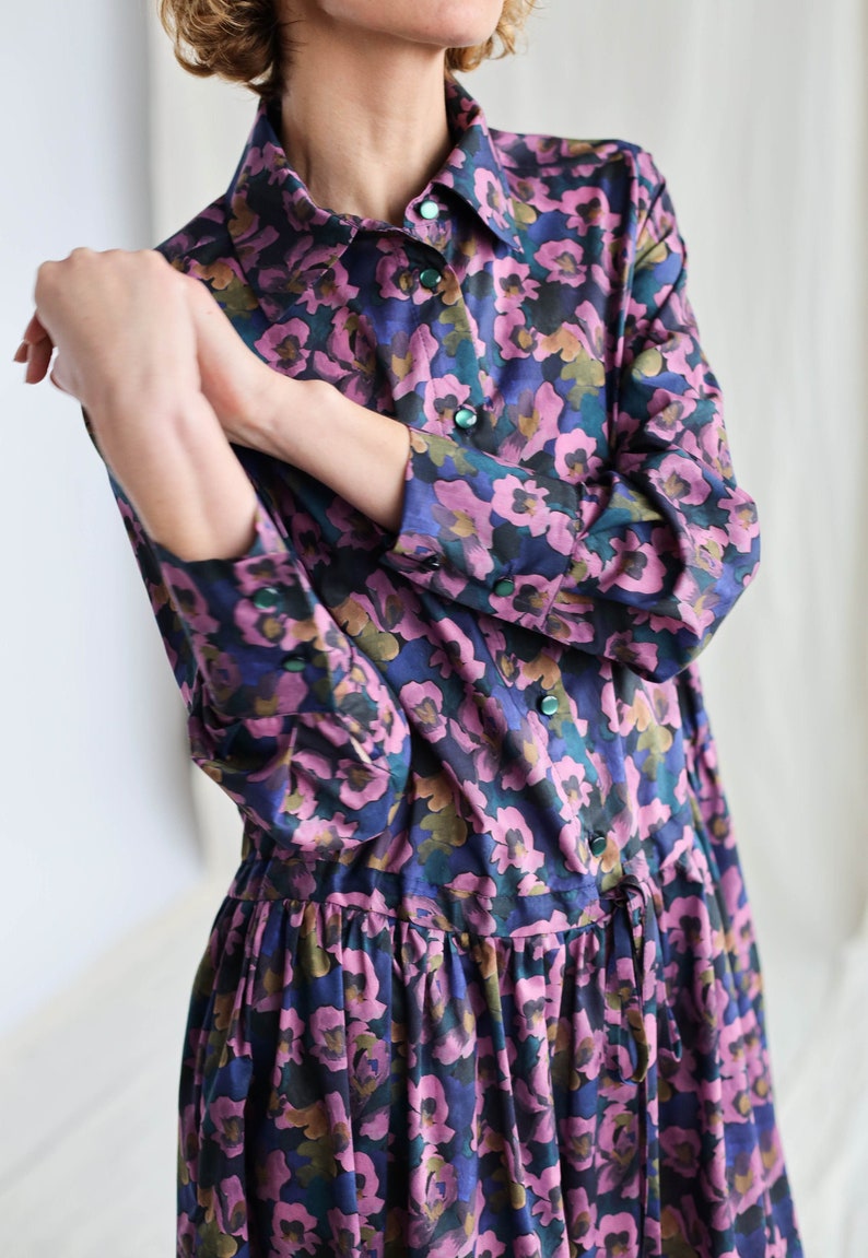 Maxi shirt dress FLEUROFFON Clothing
