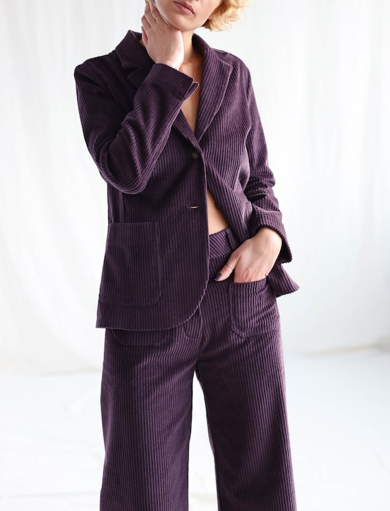 Corduroy blazer shop womens uk