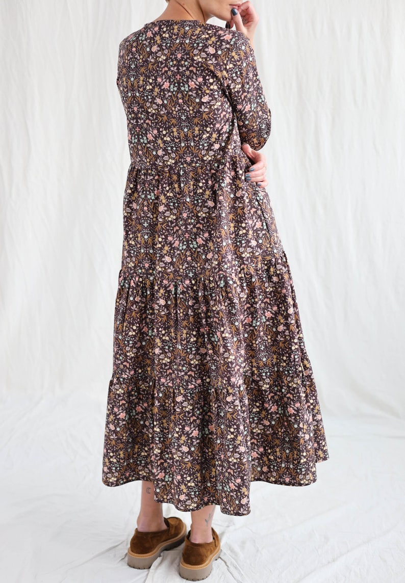 Floral tiered dress BONA / OFFON CLOTHING image 7