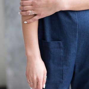 Jean summer sleeveless jumpsuit / OFFON Clothing image 2