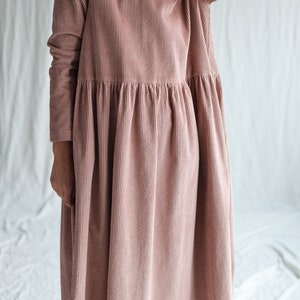 Loose long sleeve wide cord dress MILANA / OFFON CLOTHING image 9