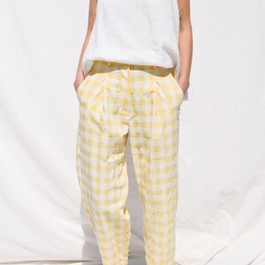 Boxy tapered leg summer trousers OFFON CLOTHING image 4