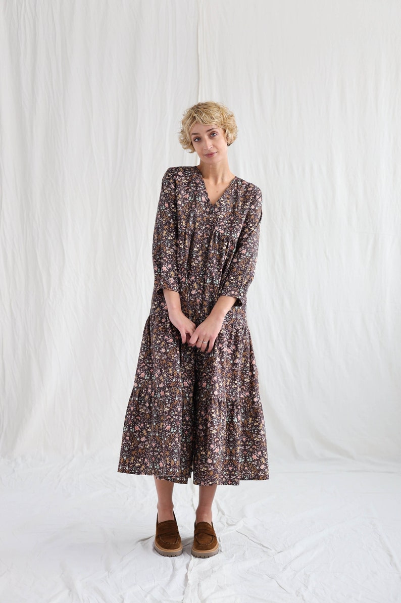 Floral tiered dress BONA / OFFON CLOTHING image 2