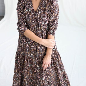 Floral tiered dress BONA / OFFON CLOTHING image 3