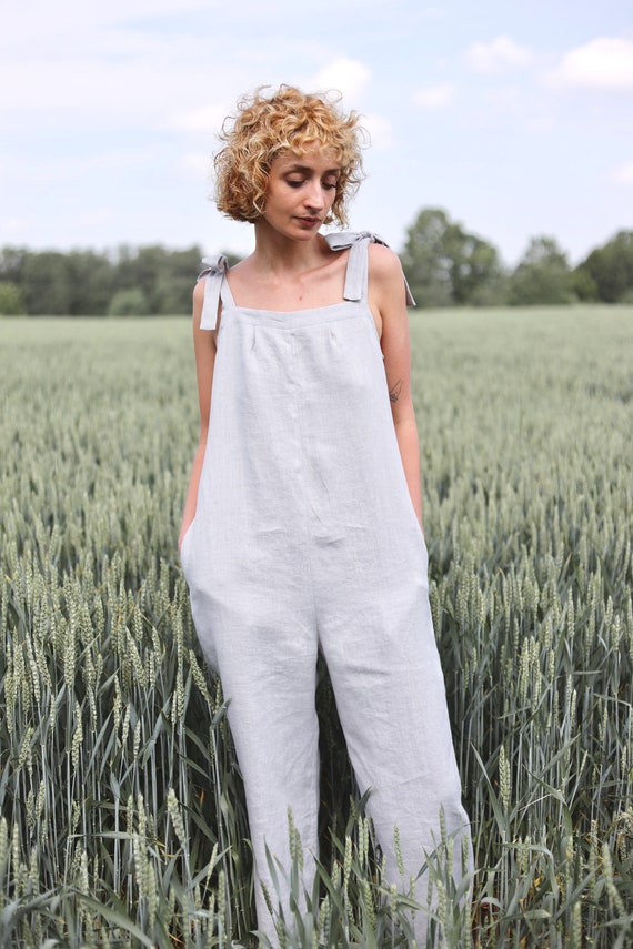 etsy linen jumpsuit