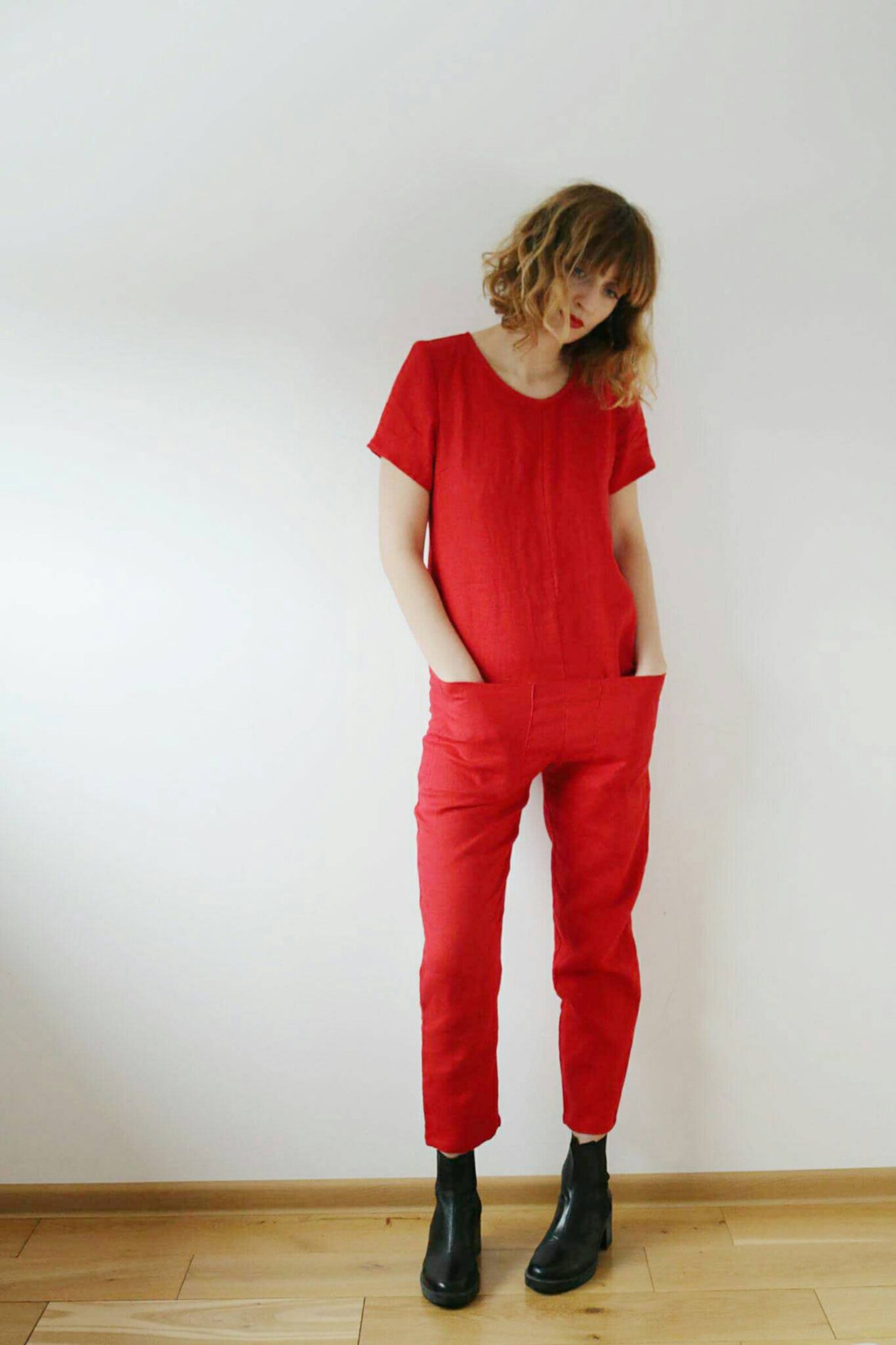 OFFON / Linen Jumpsuit / Linen Jumper / Jumpsuit for Women / Etsy